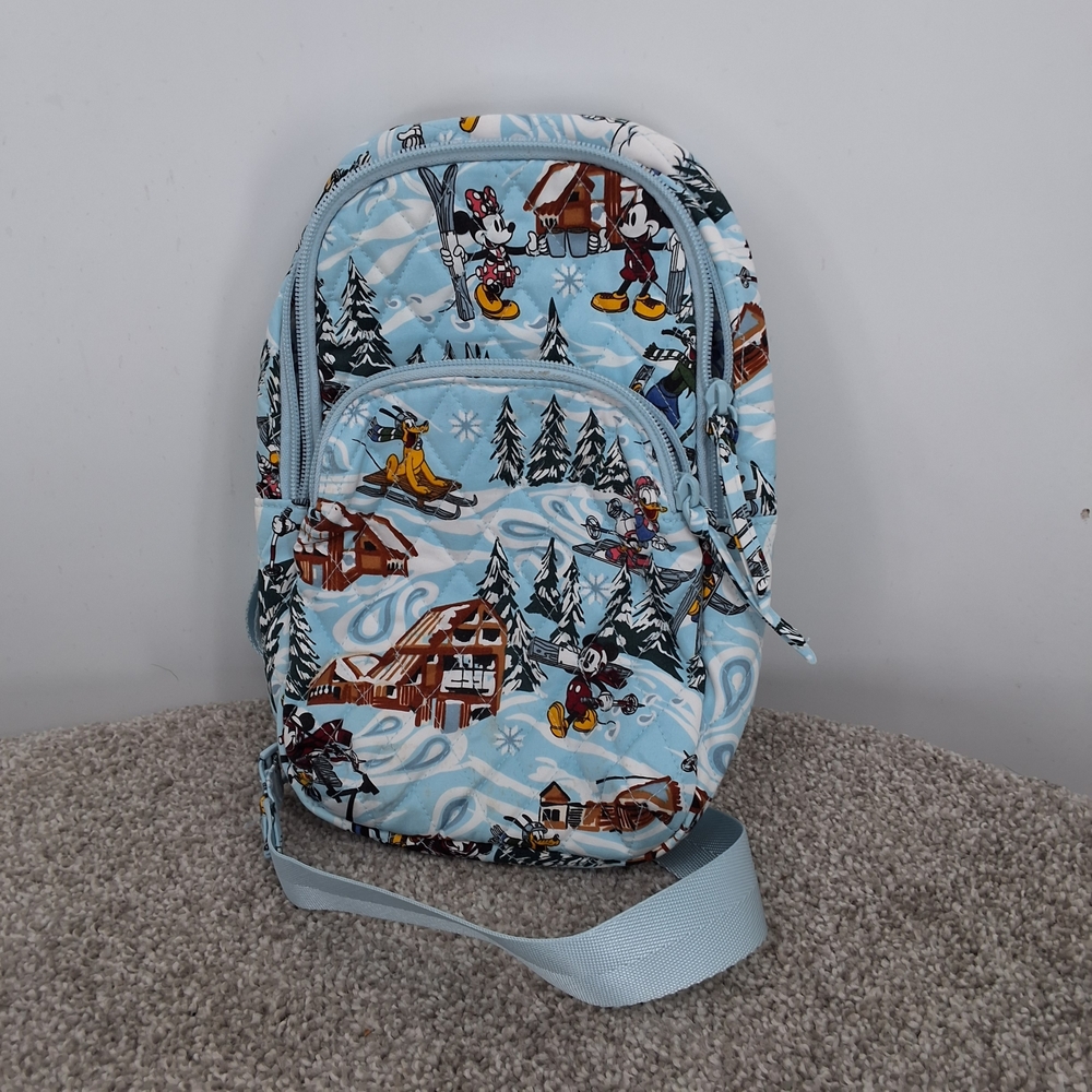Disney Vera Bradley Ski Vacation Quilted Sling Bag
